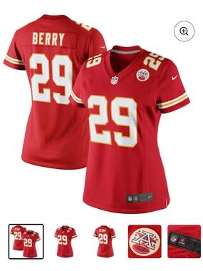 VGUC Women's Nike Kansas City Chiefs Eric Berry Jersey. Size XXL
